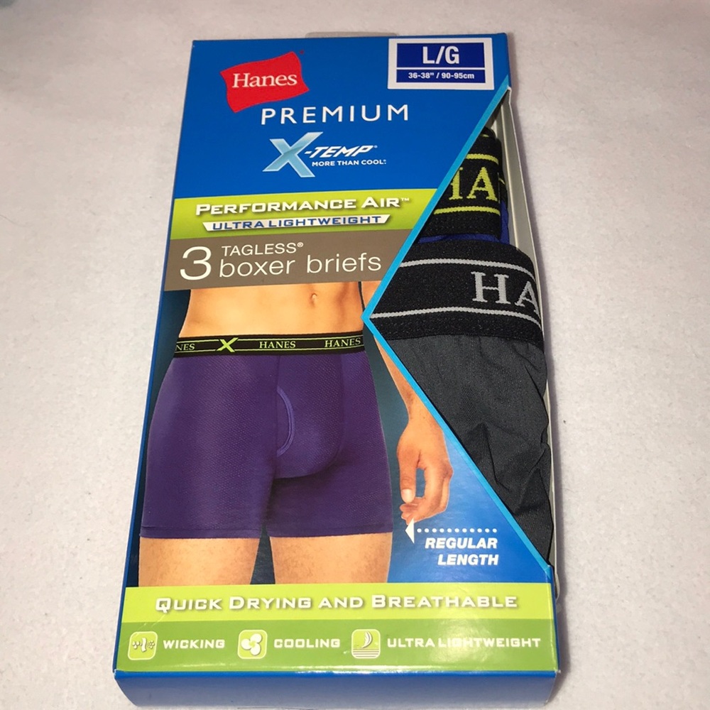 2-pk Hanes premium x-temp Tahoe’s boxer briefs